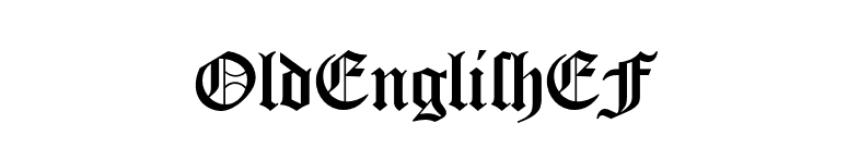 OldEnglishEF font preview