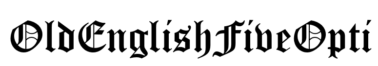 OldEnglishFiveOpti font preview