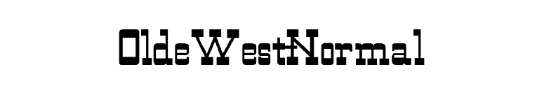 OldeWest-Normal font preview