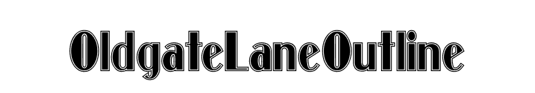 OldgateLaneOutline font preview