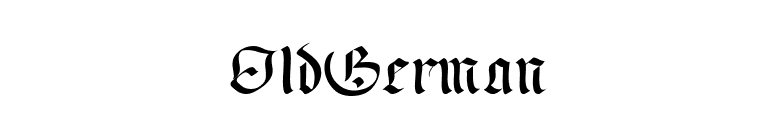 OldGerman font preview