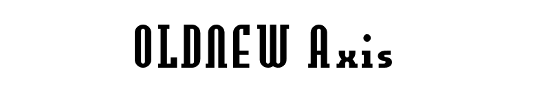 OLDNEW Axis font preview