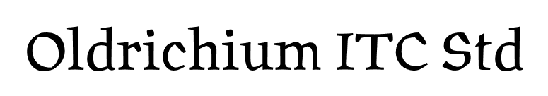 Oldrichium ITC Std font preview