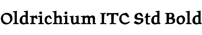 Oldrichium ITC Std Bold font preview