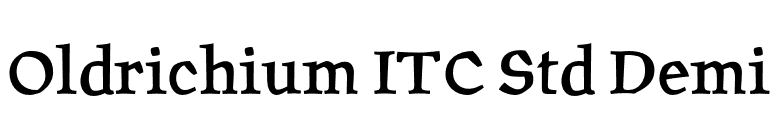 Oldrichium ITC Std Demi font preview