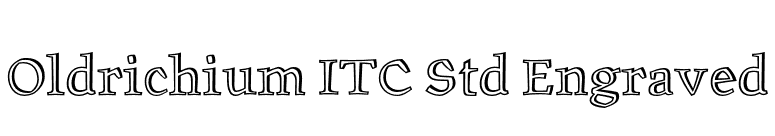 Oldrichium ITC Std Engraved font preview
