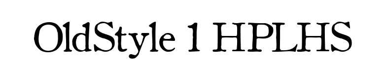 OldStyle 1 HPLHS font preview