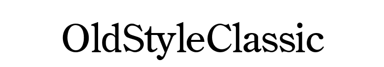 OldStyleClassic font preview