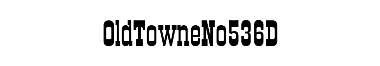 OldTowneNo536D font preview