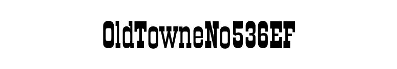 OldTowneNo536EF font preview
