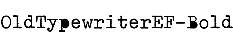 OldTypewriterEF-Bold font preview