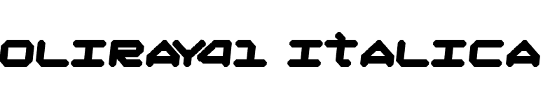 Oliray41 Italica font preview