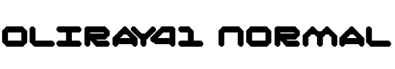 Oliray41 Normal font preview