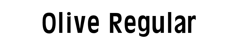 Olive Regular font preview