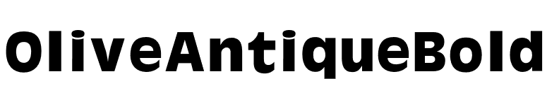 OliveAntiqueBold font preview