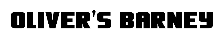 Oliver's Barney font preview