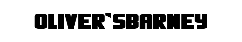 Oliver'sBarney font preview