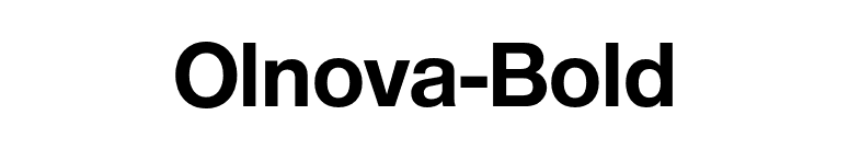 Olnova-Bold font preview