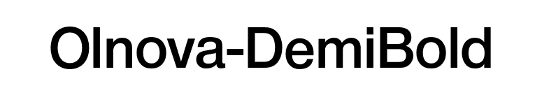 Olnova-DemiBold font preview
