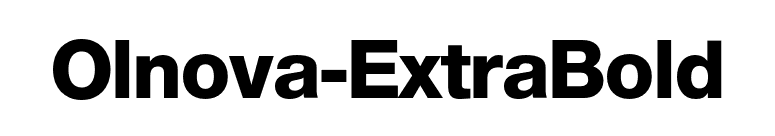 Olnova-ExtraBold font preview