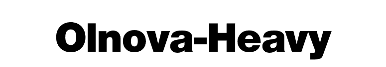 Olnova-Heavy font preview