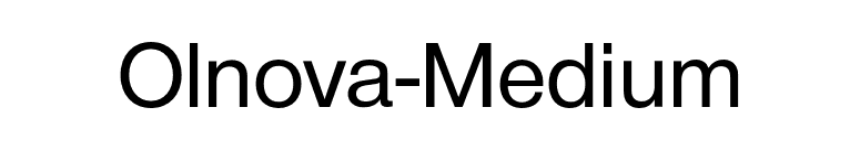 Olnova-Medium font preview