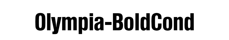 Olympia-BoldCond font preview