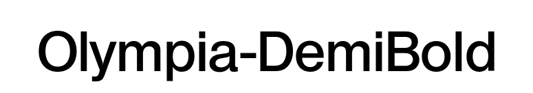 Olympia-DemiBold font preview