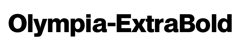 Olympia-ExtraBold font preview