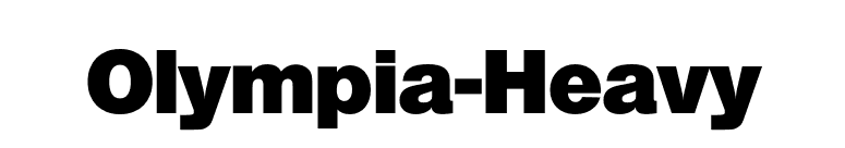 Olympia-Heavy font preview