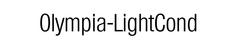 Olympia-LightCond font preview