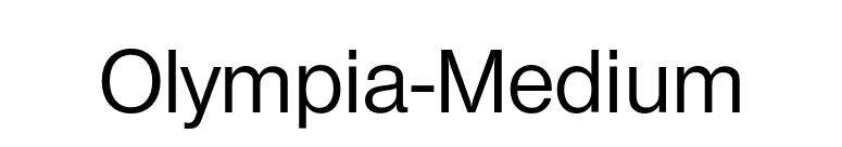 Olympia-Medium font preview