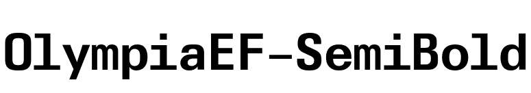 OlympiaEF-SemiBold font preview