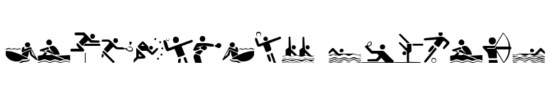 Olympicons Regular font preview