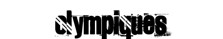OLYMPIQUES font preview