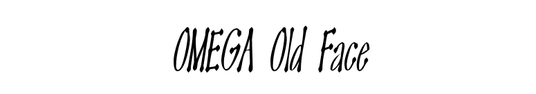 OMEGA Old Face font preview