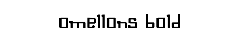 Omellons Bold font preview