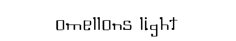 Omellons Light font preview