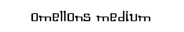 Omellons Medium font preview