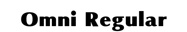 Omni Regular font preview