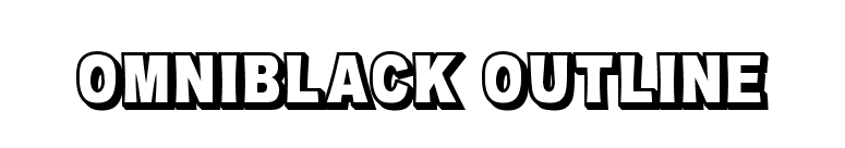 OMNIBLACK Outline font preview