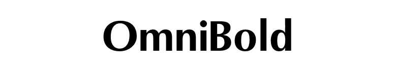 OmniBold font preview