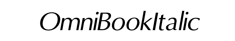 OmniBookItalic font preview