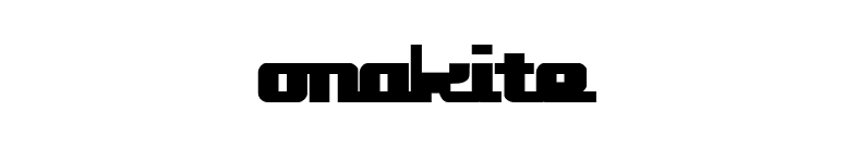 onakite font preview