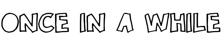 Once in a while font preview