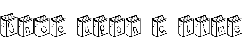 Once upon a time font preview