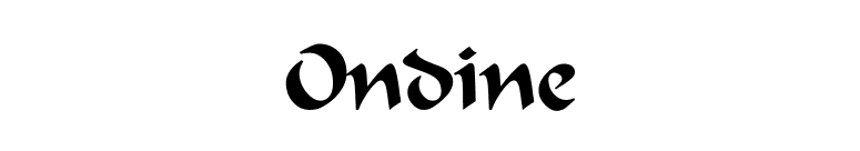 Ondine font preview