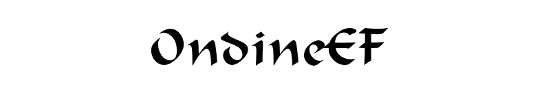 OndineEF font preview