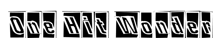 One Hit Wonder font preview