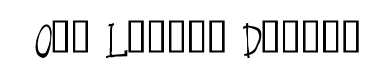 One Legged Donkey font preview